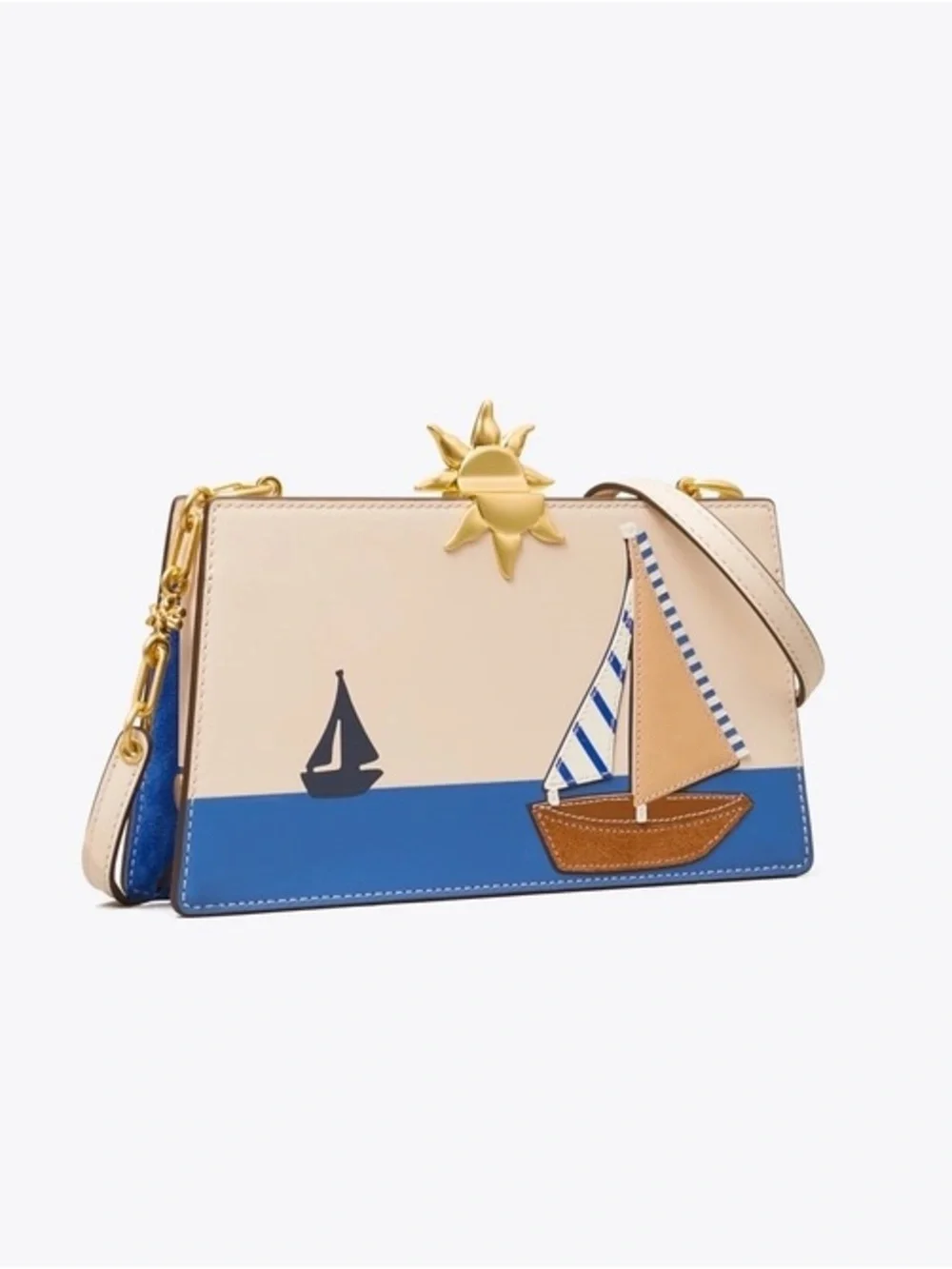 Tory Burch’s Boat Applique Frame Mini Crossbody- new without tags - Picture 1 of 5